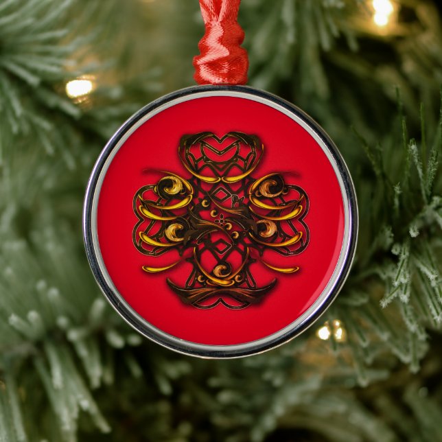 "Meditative Poesie", Ornament Aus Metall (Baum)