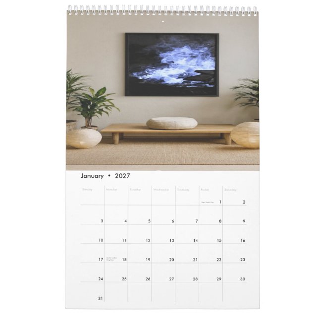 Meditativer Kunstkalender Kalender (Jan 2027)