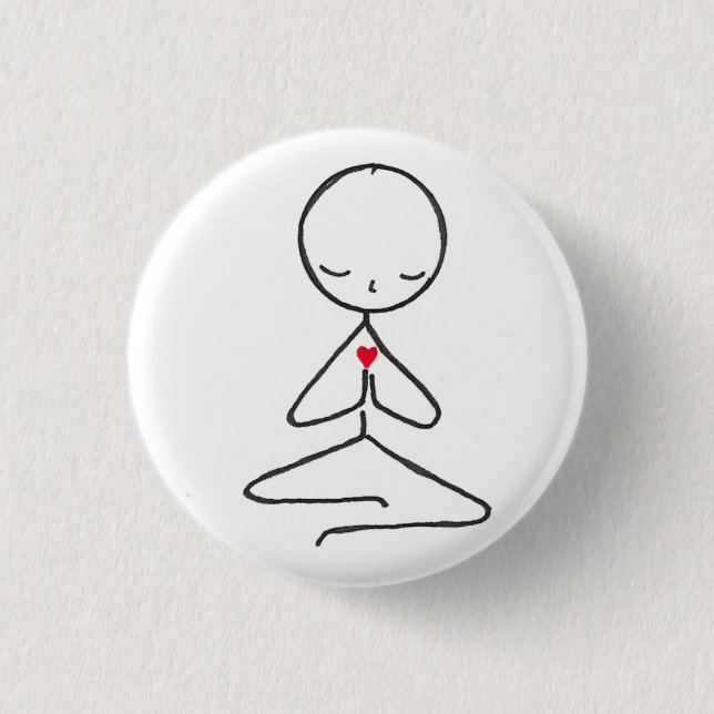 Meditator-Knopf (klein) Button (Vorderseite)