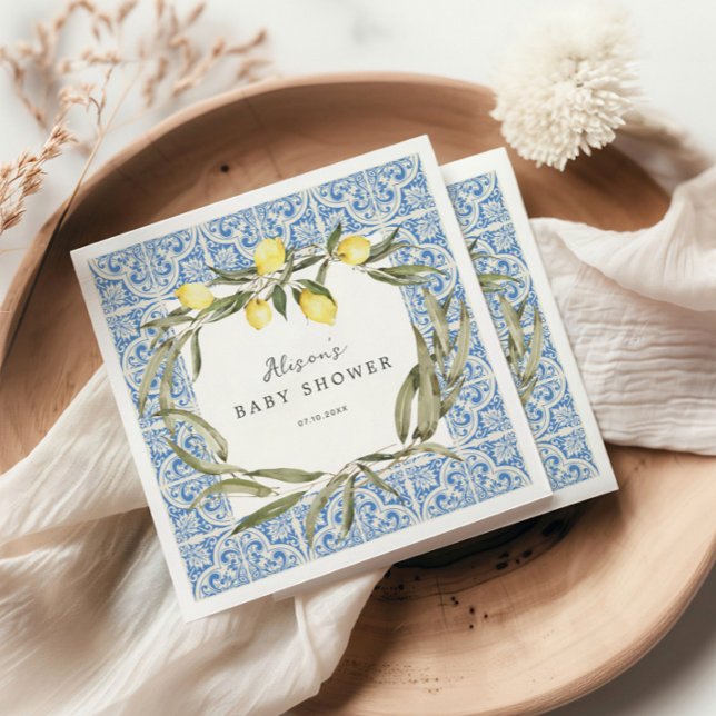 Mediterrane Amalfi Capri Babydusche Serviette (Von Creator hochgeladen)