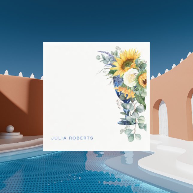 Mediterrane Blumen Dusche Cocktail Serviette (Von Creator hochgeladen)