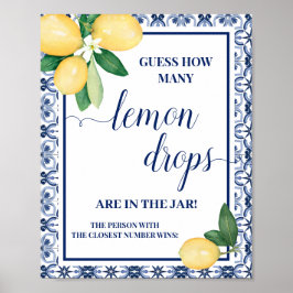 Mediterrane Einschätzung wie viele Lemon Drops Spi Poster