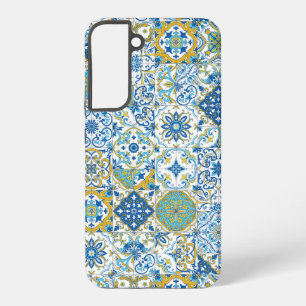 mediterrane Farbtöne/ Azulejo-Fliesen Samsung Galaxy Hülle