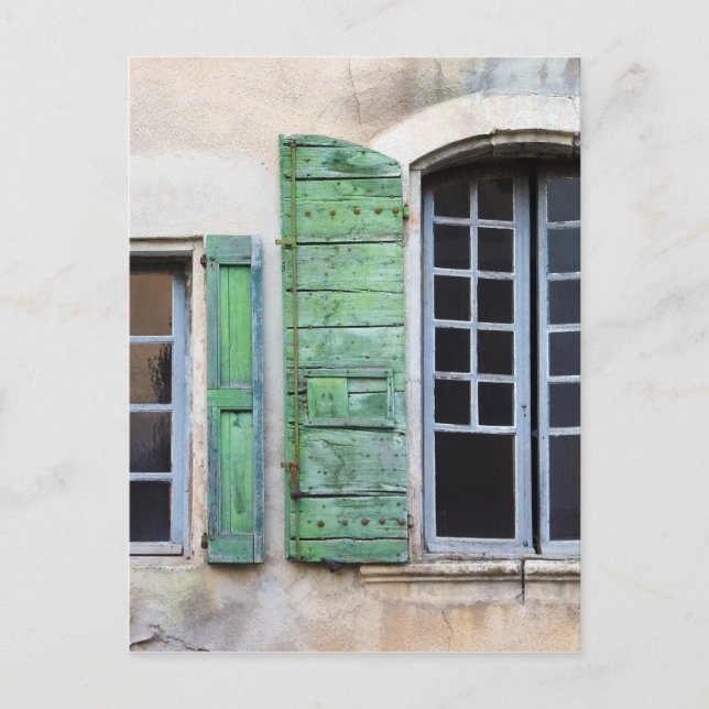 mediterrane Fenster Postkarte (Vorderseite)