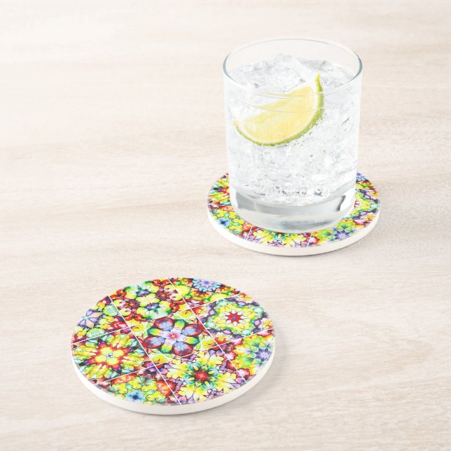 mediterrane Fliesen, alkoholfarbene Fliesen, Majol Getränkeuntersetzer (Seite)