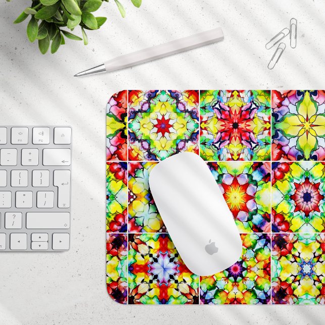 mediterrane Fliesen, alkoholfarbene Fliesen, Majol Mousepad (Von Creator hochgeladen)