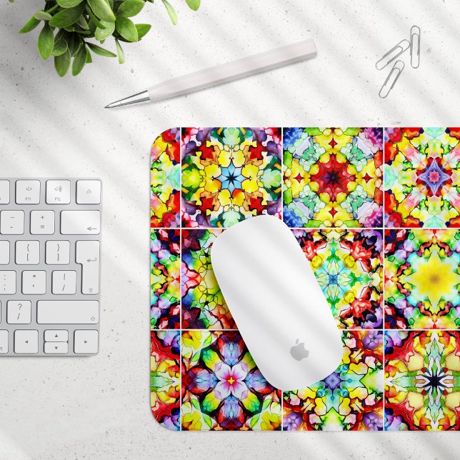 mediterrane Fliesen, alkoholfarbene Fliesen, Majol Mousepad (Von Creator hochgeladen)