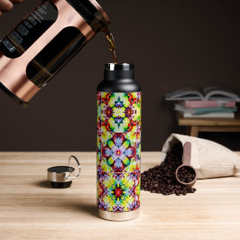 mediterrane Fliesen, alkoholfarbene Fliesen, Majol Trinkflasche