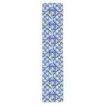 mediterrane Fliesen, blaue Fliesen, Zitrone,
