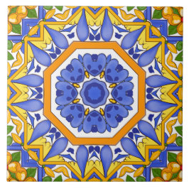 mediterrane Fliesen, Majolika, sizilianisch, Fliese