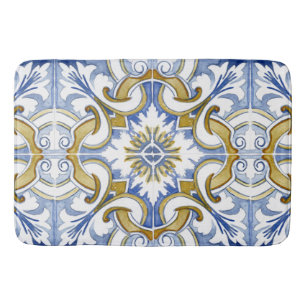 mediterrane Fliesen, Majolika, sizilianischer Stil Badematte