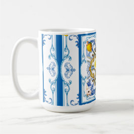 mediterrane Fliesen, Majolika, sizilianischer Stil Kaffeetasse