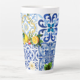 mediterrane Fliesen, Majolika, sizilianischer Stil Milchtasse