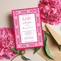 Mediterrane Majolica Magenta Fliesen Babydusche
