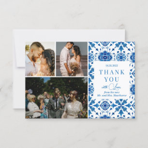 Mediterrane Sommerhochzeit "Danke" Karte
