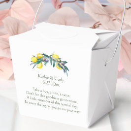 Mediterrane Zitrone und Oliven Nimm me Zuhause Lef Geschenkschachtel