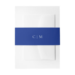 Mediterranean Blue Initials | Amalfi Coast Wedding Einladungsbanderole