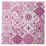 Mediterranean hues/ Azulejo tiles Fliese<br><div class="desc">A patchwork of hand‑painted azulejo‑inspired tiles</div>