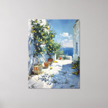 Mediterranean Impressionism with Lemons