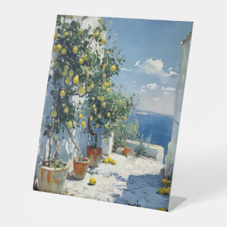 Mediterranean Impressionism with Lemons Sockelschild