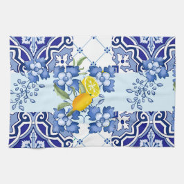 Mediterranean,majolica,tiles  Tablecloth Geschirrtuch