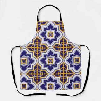 Mediterranean Pattern Kitchen Apron Schürze