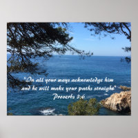 Mediterranean Sea With Scripture Verse