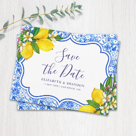 Mediterranean Tiles  Italian Style Wedding  Postkarte