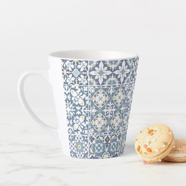 Mediterranean Tiles, Moroccan, Majolica, Azulejo Milchtasse (Beispiel)