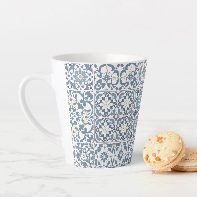 Mediterranean Tiles, Moroccan, Majolica, Azulejo Milchtasse (Beispiel)