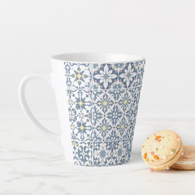 Mediterranean Tiles, Moroccan, Majolica, Azulejo Milchtasse (Beispiel)