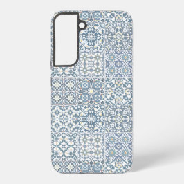 Mediterranean Tiles, Moroccan, Majolica, Azulejo Samsung Galaxy Hülle