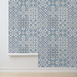 Mediterranean Tiles, Moroccan, Majolica, Azulejo Tapete