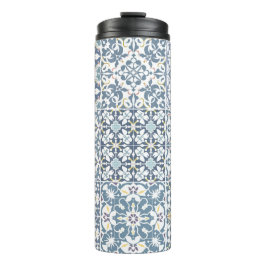 Mediterranean Tiles, Moroccan, Majolica, Azulejo Thermosbecher