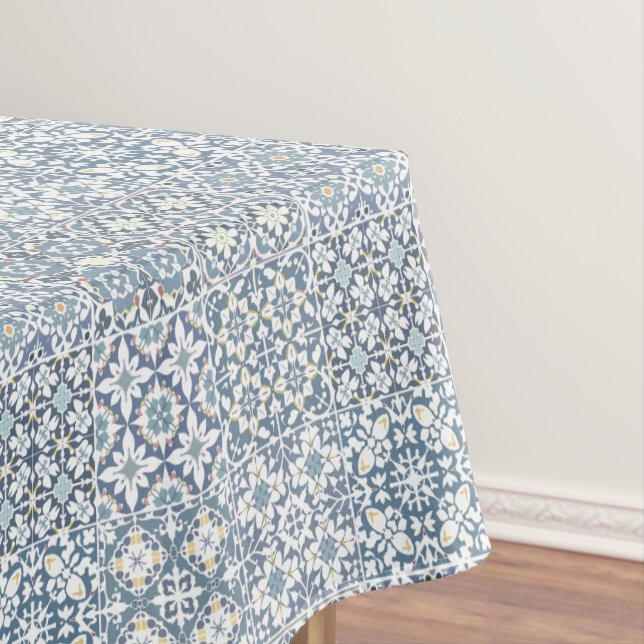 Mediterranean Tiles, Moroccan, Majolica, Azulejo Tischdecke (Beispiel)