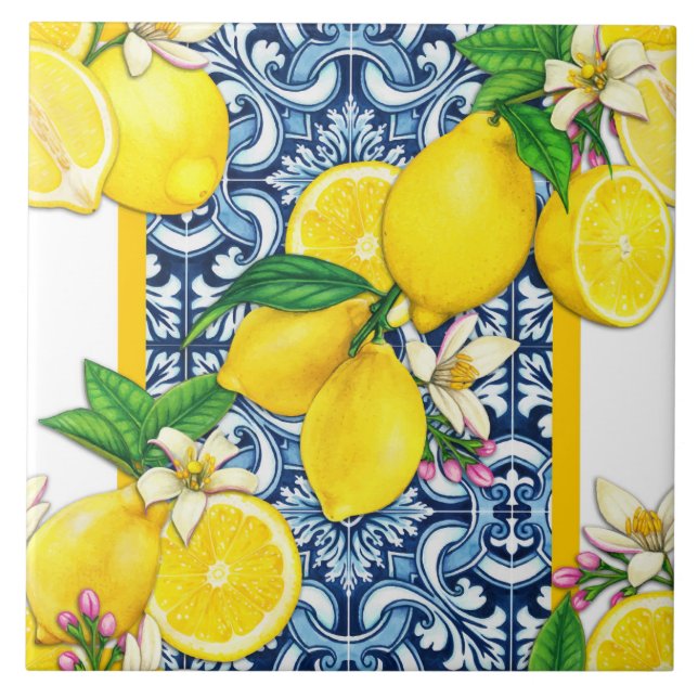 Mediterranean Traditional Pattern Fliese (Vorderseite)