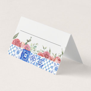 Méditerranée Italie Floral Rose Cartes de Place