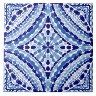 Mediterraner blauer Mosaikstil Fliese