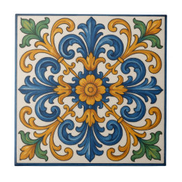 Mediterraner Blumenstil Fliese