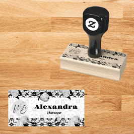 Mediterranes Blickfeld Modernes Business Personali Gummistempel