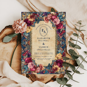 Mediterranes Granatapfel Weddin Einladung