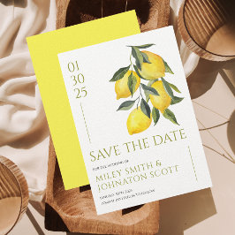 Mediterranes Italien Lemon Wedding Rette the Date Save The Date