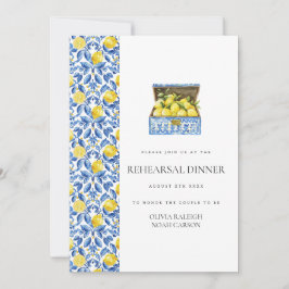 Mediterranes Lemon Probe Abendessen Einladung