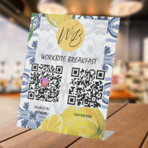 Mediterranes Restaurant Menü Instagram Qr Code