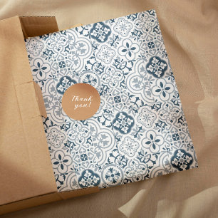 mediterranisch marokkanisches Fliesenmuster Geschenkpapier Set