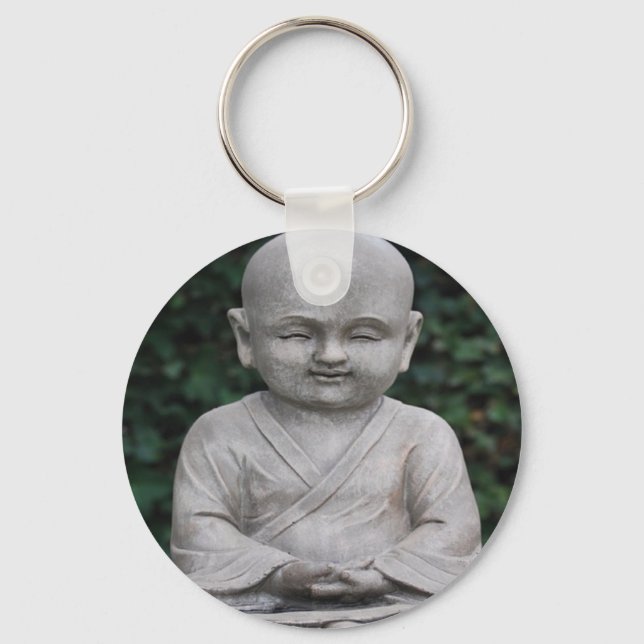 Meditieren des Buddah Statuen-Fotos Schlüsselanhänger (Vorderseite)