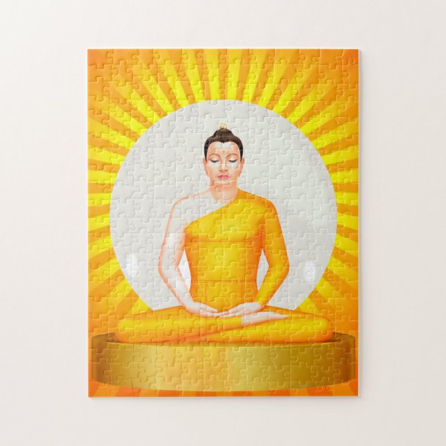 Meditieren des Buddha-Puzzles (Vertikal)