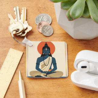 Meditieren des Buddha-Schlüsselanhängers Schlüsselanhänger