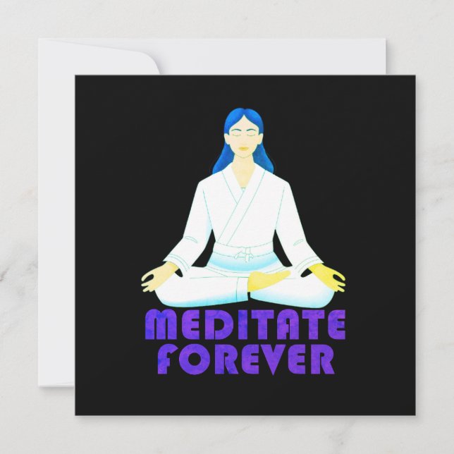 Meditieren für immer einladung (Vorderseite)