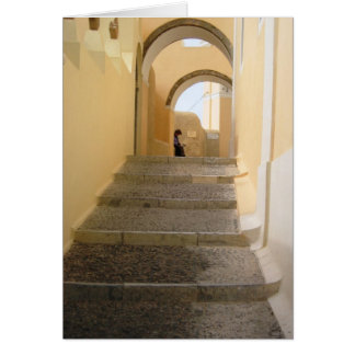 Meditieren in Santorini